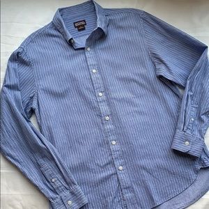 Blue Striped Michael Kors Button Down Shirt